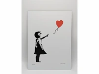 Banksy - balloon girl - dibond loting met coa - afbeelding 1 van  5