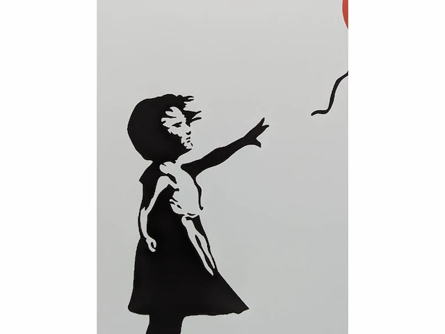 Banksy - balloon girl - dibond loting met coa - afbeelding 2 van  5