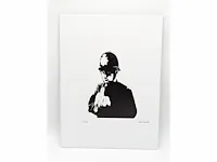 Banksy - fuck de politie - dibond loting met coa - afbeelding 1 van  4