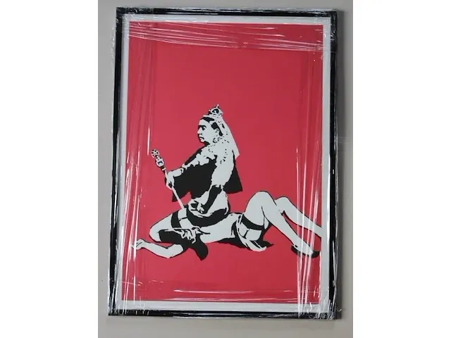 Banksy - gelimiteerde editie - queen vic - afbeelding 1 van  3
