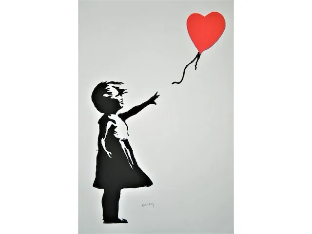 Banksy - girl with balloon - afbeelding 1 van  12