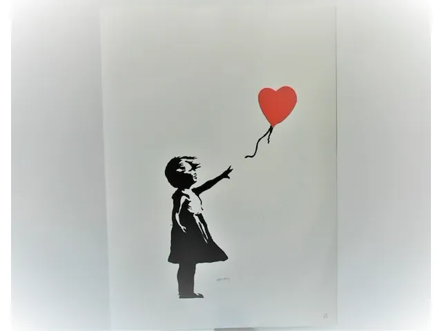 Banksy - girl with balloon - afbeelding 5 van  12