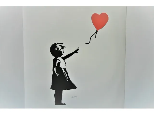 Banksy - girl with balloon - afbeelding 6 van  12