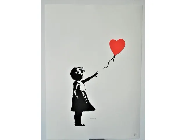 Banksy - girl with balloon - afbeelding 7 van  12