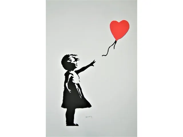 Banksy - girl with balloon - afbeelding 8 van  12