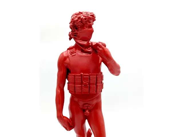 Banksy - sculptuur david (rode editie) - afbeelding 4 van  11