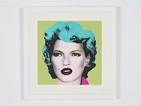 Banksy (after) - "kate moss" - 2005 - 50x50 cm - gelimiteerde oplage 30 stuks - certificaat - afbeelding 1 van  5