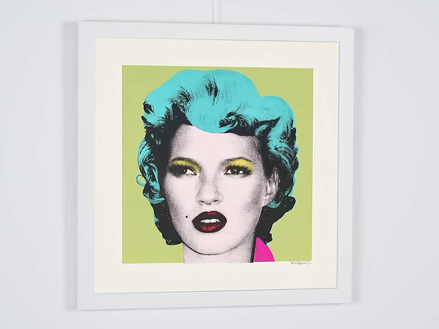 Banksy (after) - "kate moss" - 2005 - 50x50 cm - gelimiteerde oplage 30 stuks - certificaat - afbeelding 2 van  5
