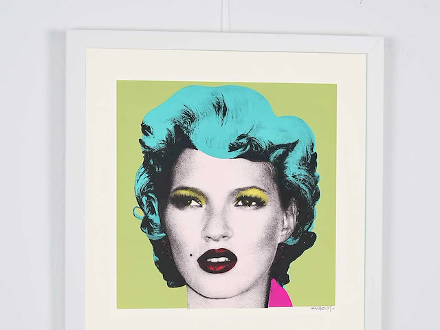 Banksy (after) - "kate moss" - 2005 - 50x50 cm - gelimiteerde oplage 30 stuks - certificaat - afbeelding 3 van  5