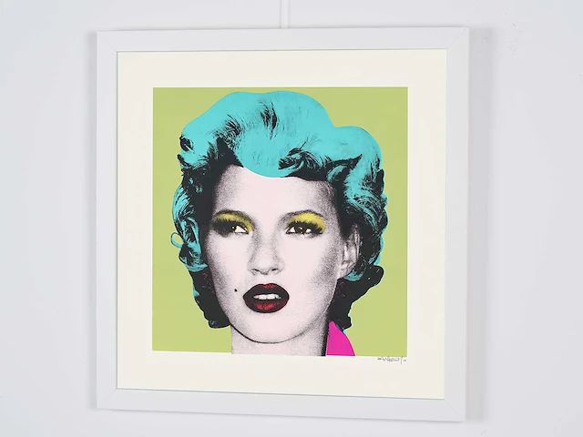 Banksy (after) - "kate moss" - 2005 - 50x50 cm - gelimiteerde oplage 30 stuks - certificaat - afbeelding 4 van  5