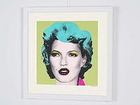 Banksy (after) - "kate moss" - 2005 - 50x50 cm - gelimiteerde oplage 30 stuks - certificaat - afbeelding 4 van  5