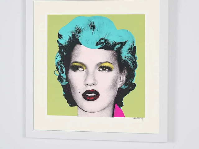 Banksy (after) - "kate moss" - 2005 - 50x50 cm - gelimiteerde oplage 30 stuks - certificaat - afbeelding 5 van  5