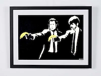 Banksy (after) - "pulp fiction" 2004 - 70x50 cm -70x50 cm - uit privécollectie - nieuwstaat - afbeelding 1 van  7