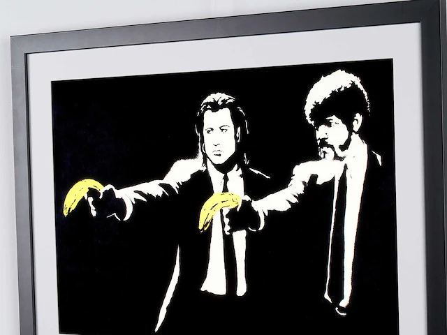 Banksy (after) - "pulp fiction" 2004 - 70x50 cm -70x50 cm - uit privécollectie - nieuwstaat - afbeelding 2 van  7