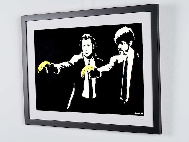 Banksy (after) - "pulp fiction" 2004 - 70x50 cm -70x50 cm - uit privécollectie - nieuwstaat - afbeelding 3 van  7