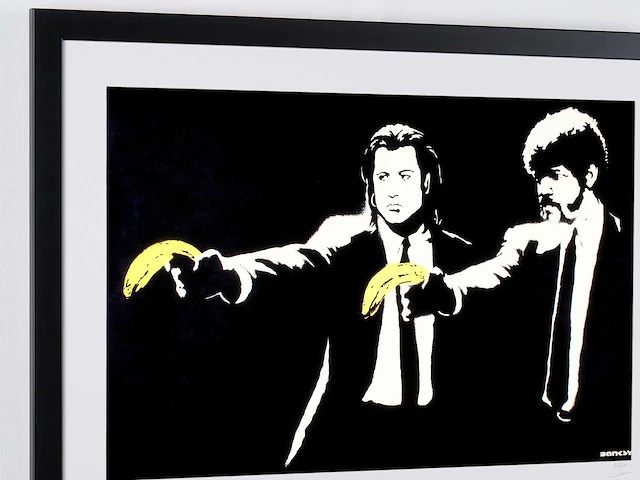 Banksy (after) - "pulp fiction" 2004 - 70x50 cm -70x50 cm - uit privécollectie - nieuwstaat - afbeelding 4 van  7