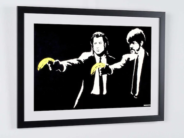 Banksy (after) - "pulp fiction" 2004 - 70x50 cm -70x50 cm - uit privécollectie - nieuwstaat - afbeelding 5 van  7