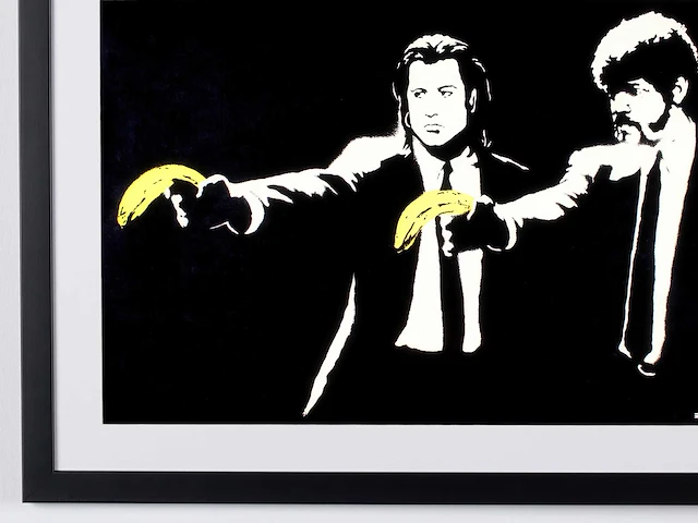 Banksy (after) - "pulp fiction" 2004 - 70x50 cm -70x50 cm - uit privécollectie - nieuwstaat - afbeelding 6 van  7