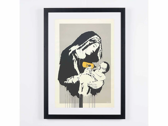 Banksy (after) - "toxic mary 004" - 70x50 cm - gelimiteerde oplage 30 stuks - certificaat - afbeelding 1 van  4