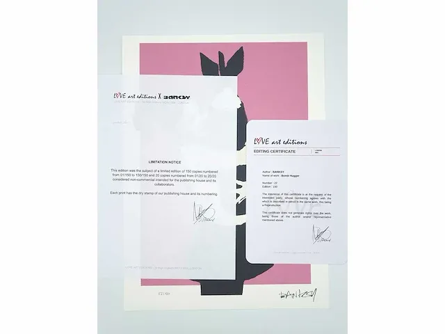 Banksy (geboren 1974), gebaseerd op - bomb hugger - afbeelding 3 van  5