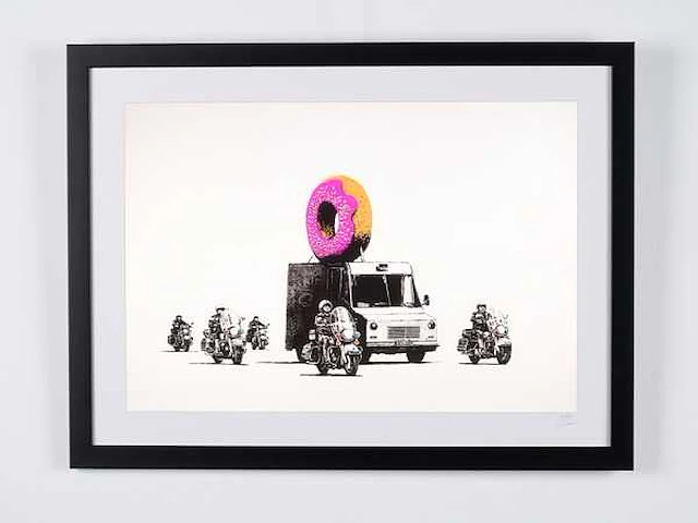 Banksy's (after) donuts 1975 -- 70x50 cm - uit privécollectie - nieuwstaat - afbeelding 1 van  4