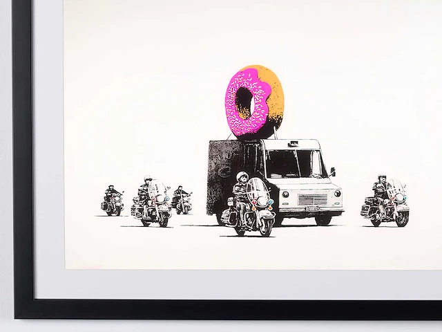 Banksy's (after) donuts 1975 -- 70x50 cm - uit privécollectie - nieuwstaat - afbeelding 2 van  4