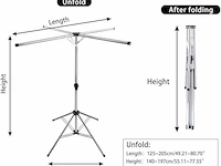 Baoyouni opvouwbaar droogrek voor kleding - afbeelding 3 van  4