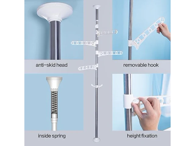 Baoyouni telescopische kapstok - afbeelding 2 van  3