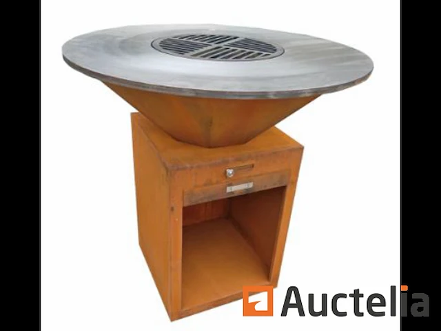 Barbecue bbq cortenstaal ø78cm - afbeelding 3 van  5