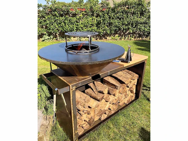 Barbecue handmade welden cortenstaal - afbeelding 1 van  7