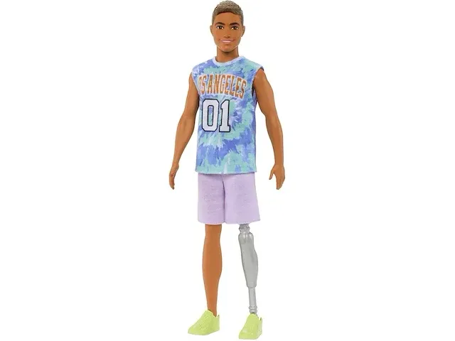 Barbie fashionistas - ken pop - met tie-dye los angeles shirt - afbeelding 1 van  1