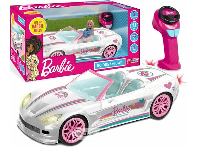 Barbie witte cabrio - afbeelding 1 van  2