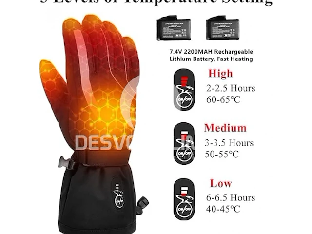 Barchi heat verwarmde handschoenen (xl) - afbeelding 4 van  5