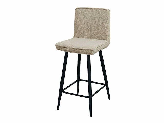 Barkruk beige boucle (4x) - afbeelding 1 van  4