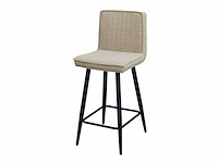 Barkruk beige boucle (4x) - afbeelding 1 van  4