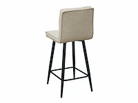 Barkruk beige boucle (4x) - afbeelding 4 van  4