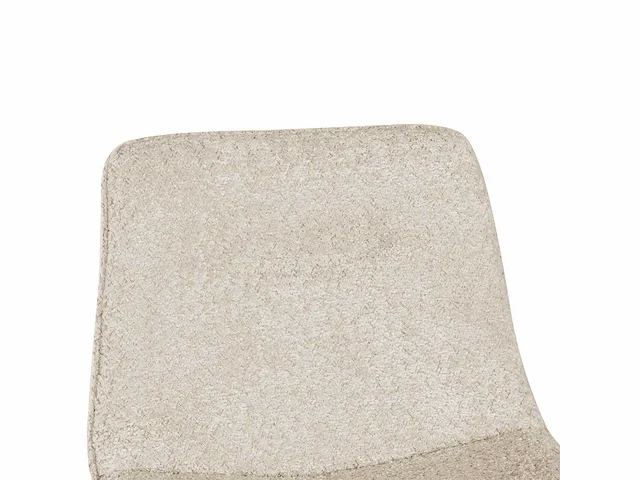 Barkruk ecru chenille stof (4x) - afbeelding 6 van  7