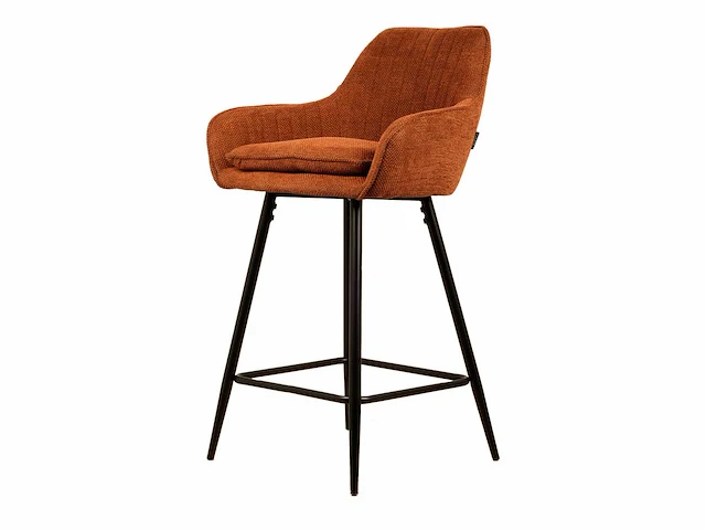 Barkruk oranje weave (4x) - afbeelding 1 van  4