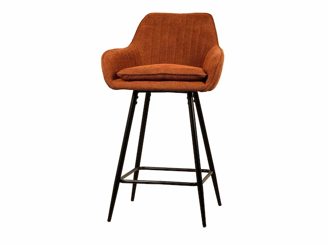 Barkruk oranje weave (4x) - afbeelding 4 van  4