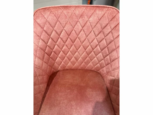 Barkruk roze velvet (4x) - afbeelding 5 van  5