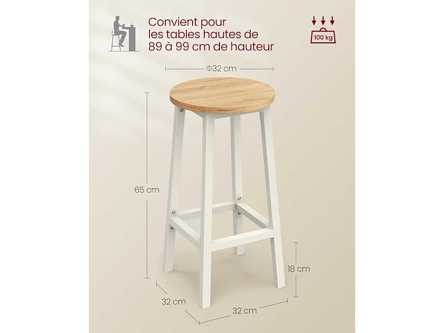 Barkruk (x6) - afbeelding 3 van  9