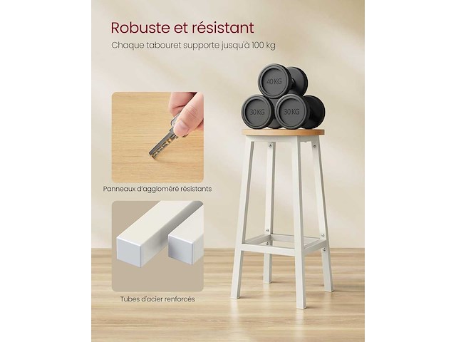 Barkruk (x6) - afbeelding 4 van  9