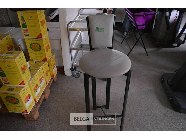 Barkrukje ijzeren onderstel - afbeelding 1 van  4