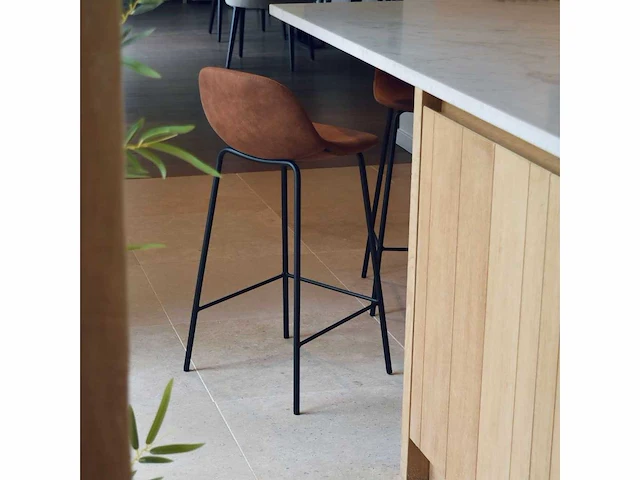 Barkstoelen drop - zakari - kleur: cognac (22x) - afbeelding 2 van  5