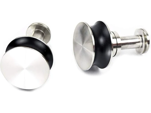 Barn-door single schuifdeur beslag 6ft geborsteld rvs plafondmontage - afbeelding 2 van  6