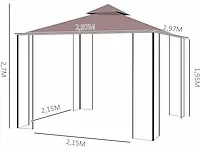 Barnum gazebo koloniale stijl buitentent - afbeelding 2 van  9