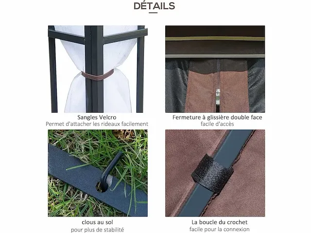 Barnum gazebo koloniale stijl buitentent - afbeelding 7 van  9