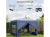 Barnum prieel opvouwbare partytent 3 x 3 x 2,58 m - afbeelding 5 van  7