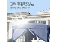 Barnum prieel opvouwbare partytent 3 x 3 x 2,58 m - afbeelding 6 van  7