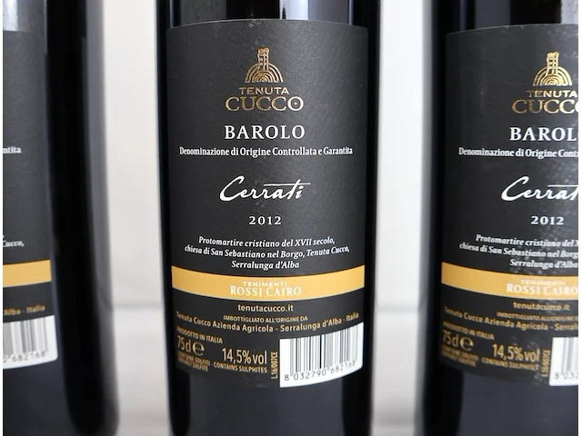 Barolo cerrati cucco 2012 (x3) - afbeelding 5 van  6
